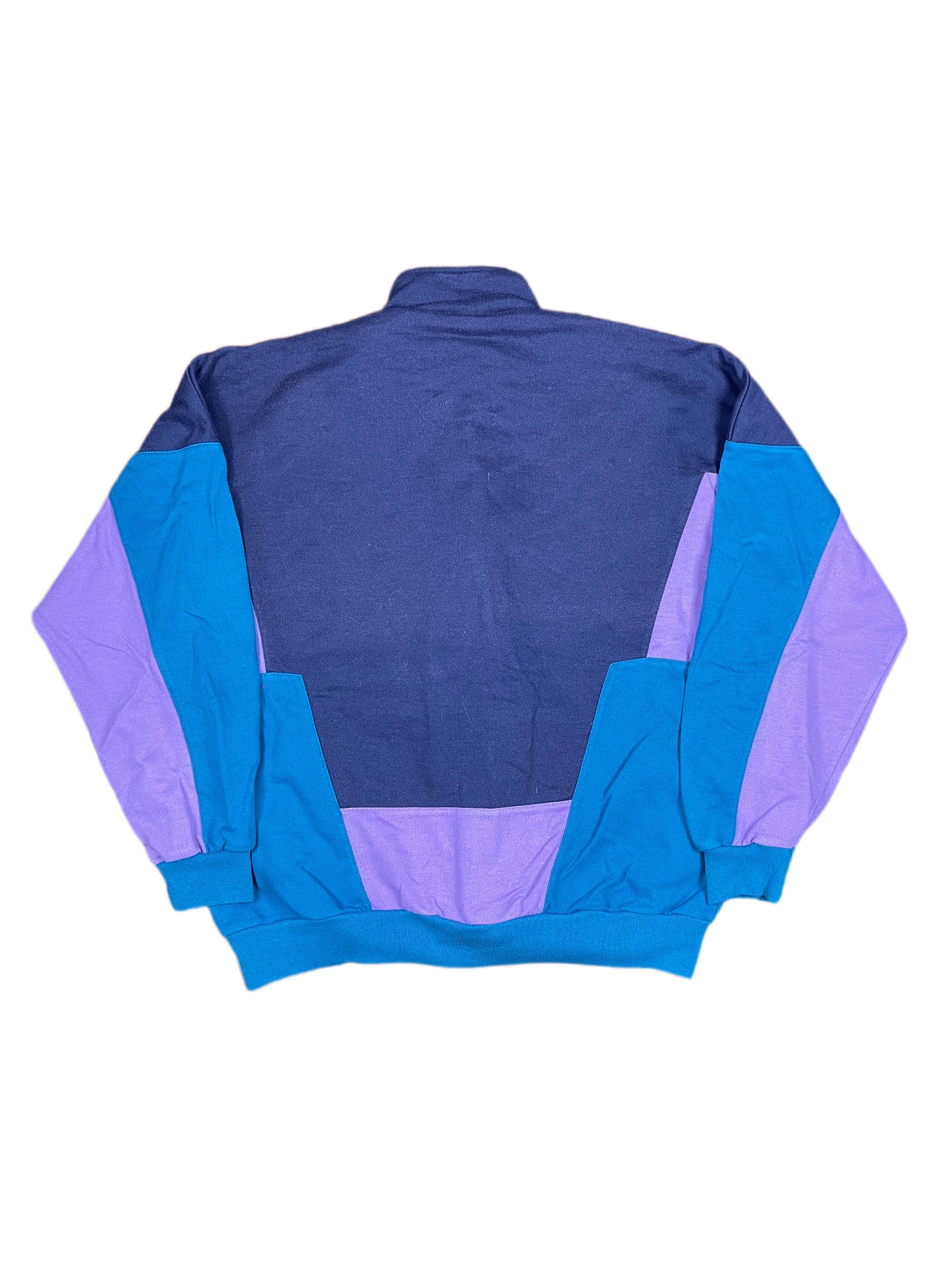 Vintage Adidas Zip Sweatshirt Navy Purple - XL
