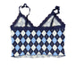 H&M Crop Top Blue - S