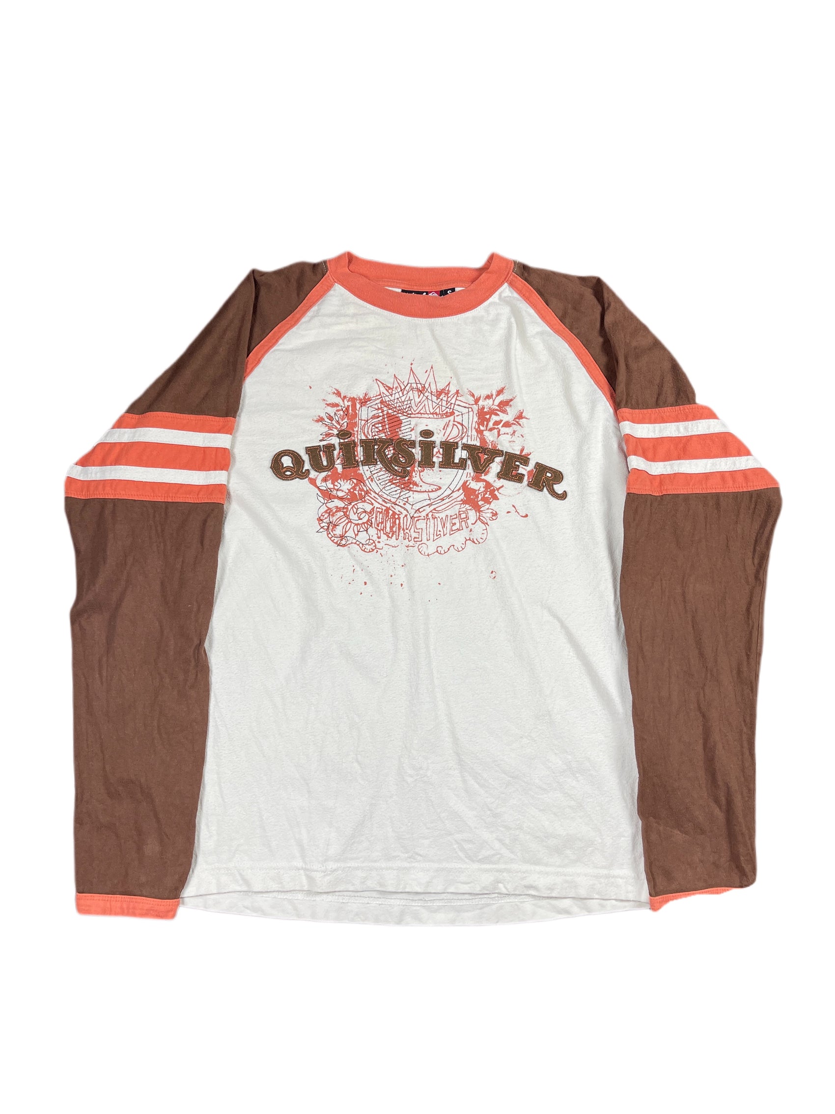 Y2k Quicksilver Longsleeve Cream Brown - S