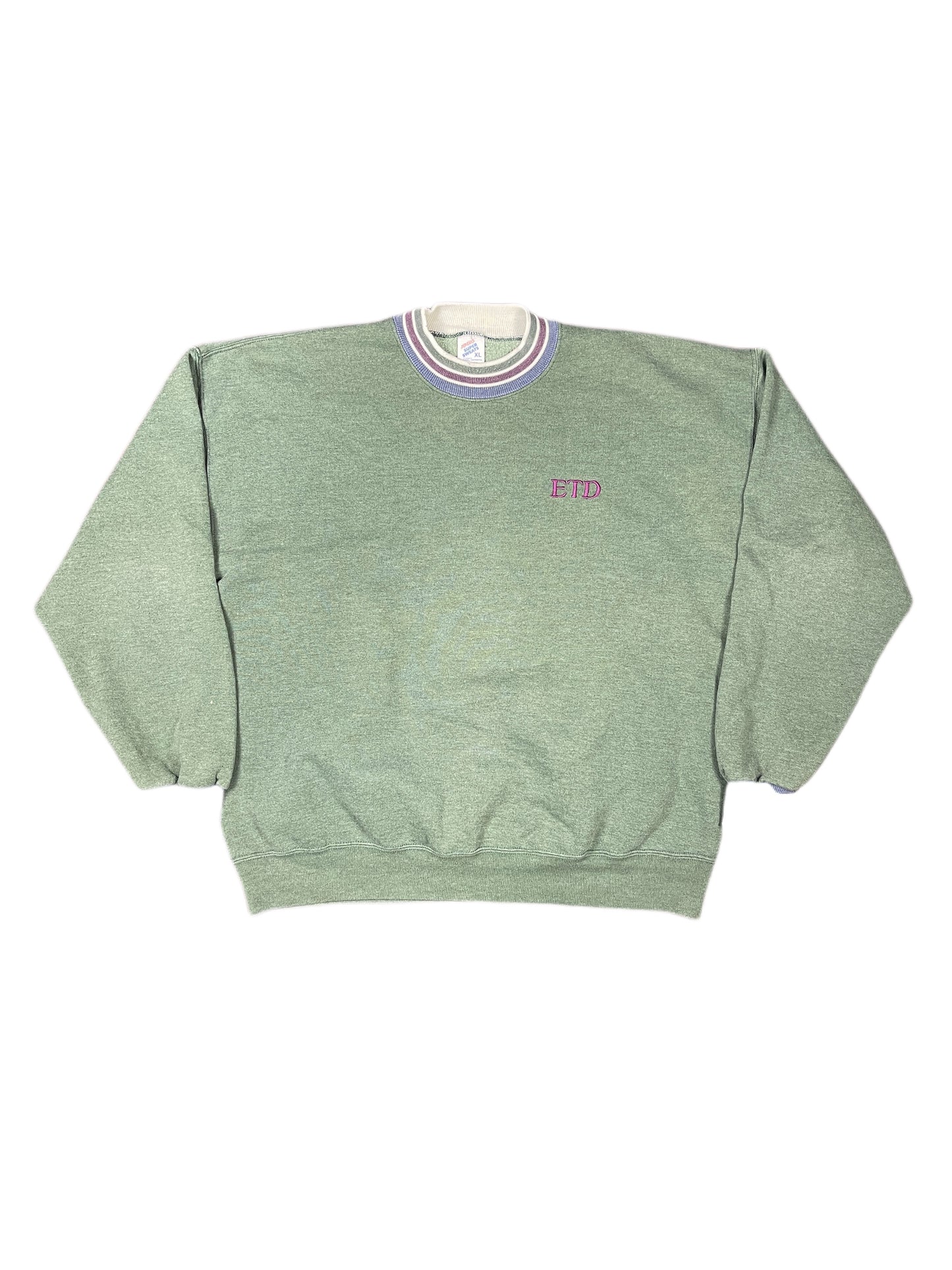 Vintage Jerzees Super Sweatshirt Green - XL