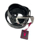 Y2k Playboy Belt Black Gray 2004