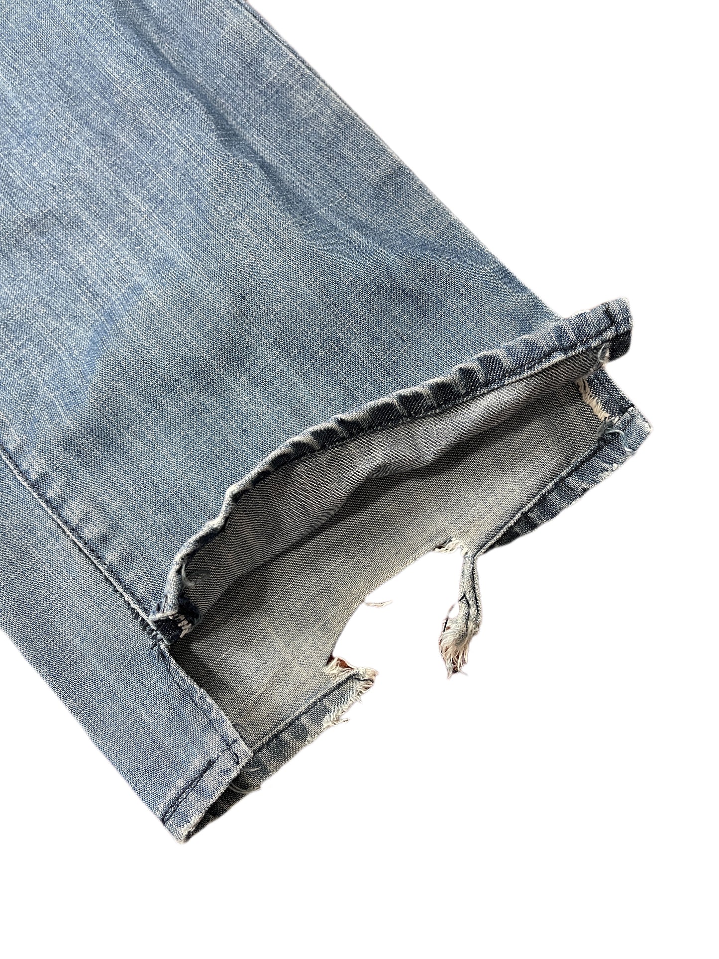 Y2k Energie Low Waist Bootcut Denim Pants Blue - M/L