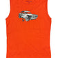Divinas Palabras Sleeveless Top Red Orange - S
