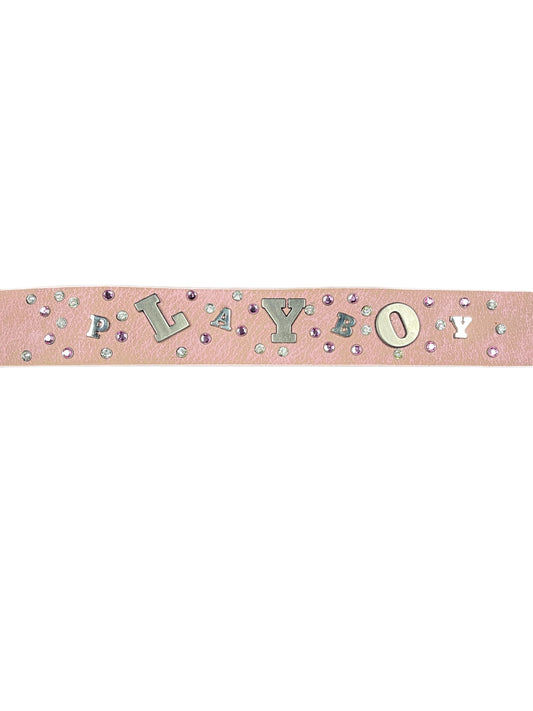 Y2k Playboy Belt Pink 2004