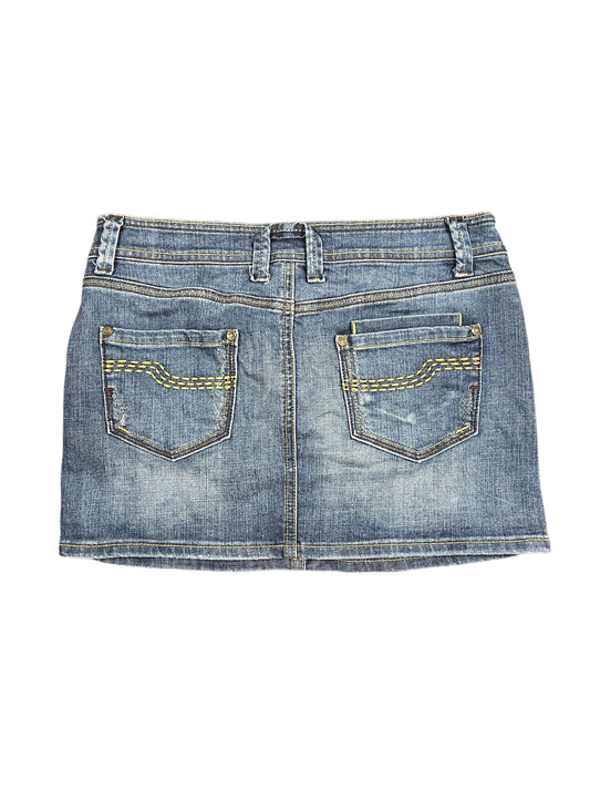 Y2k So Jeans Pimkie Low Waist Denim Skirt Blue - M
