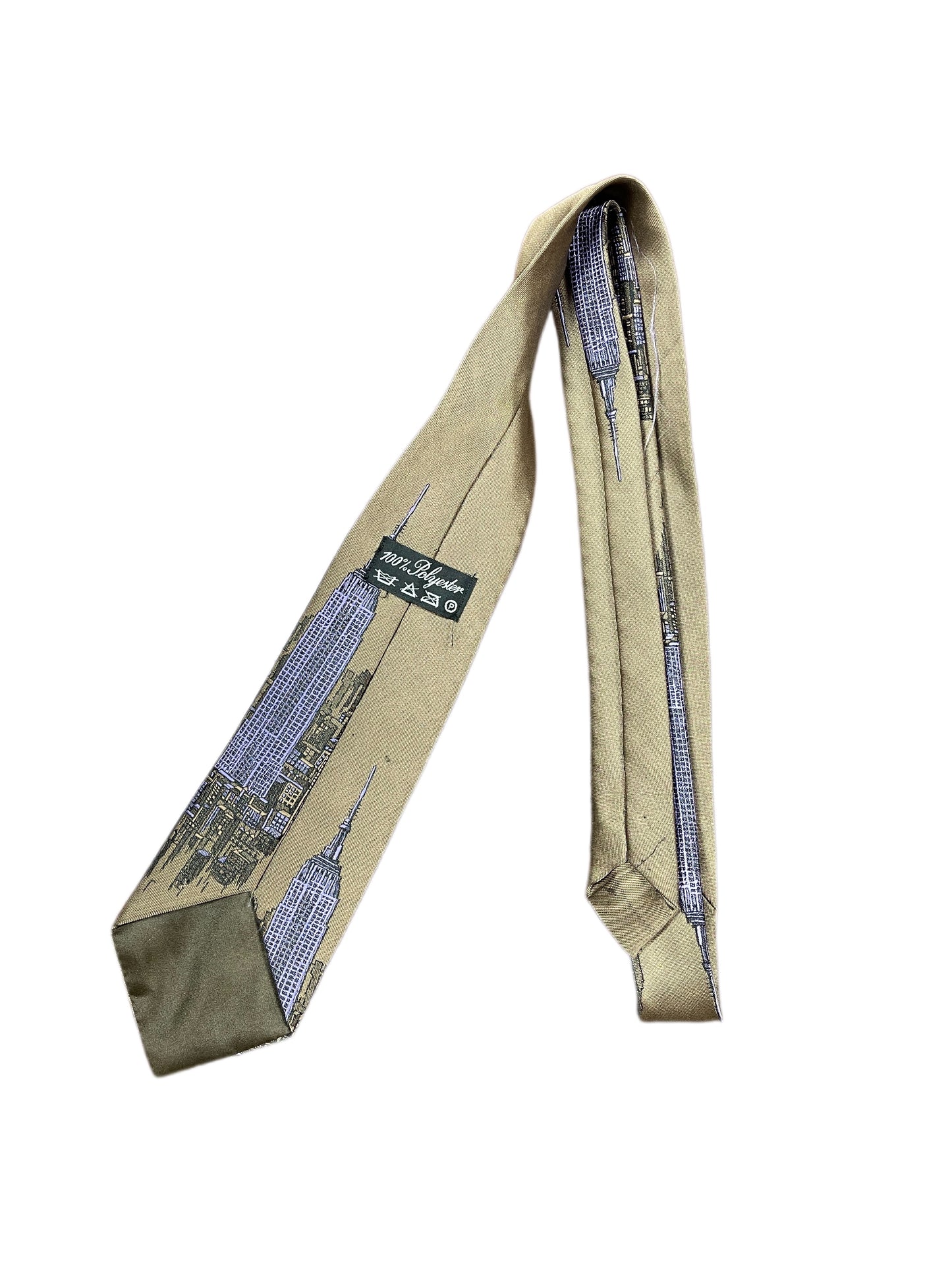 Vintage Skyline Tie Khaki