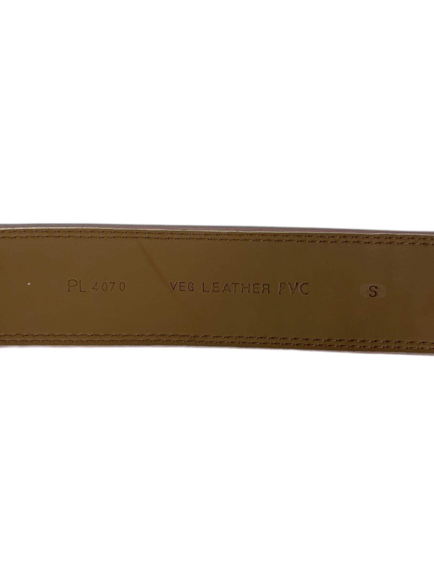 Y2k Playboy Vegan Leather Plug In Belt Creme 2004