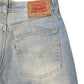 Vintage Levi's Low Waist Flared Denim Pants Blue White - M