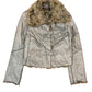 Y2k Easy Comfort Faux Fur Jacket Gray - XL