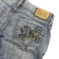 Y2k Dolce & Gabbana 2000s Bootcut Low Waist Denim Pants Blue - S/M