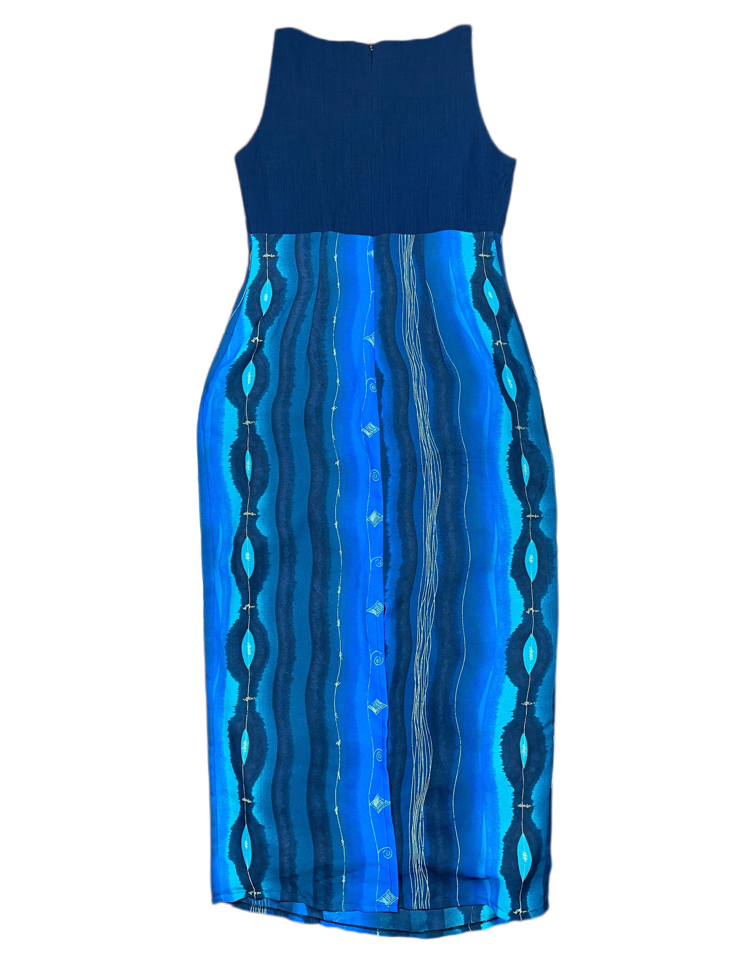 Vintage Rosell Sleeveless Dress Blue - XXL