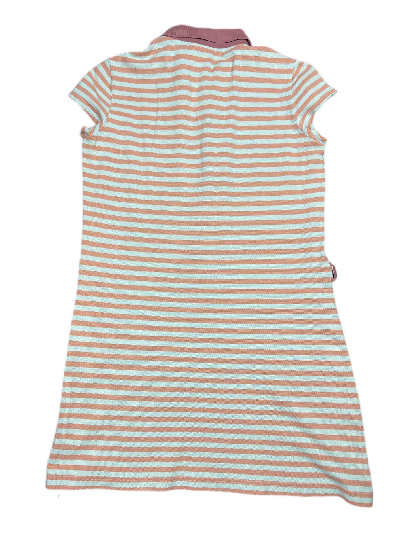 Lacoste Short Sleeve Dress Salmon White - XL