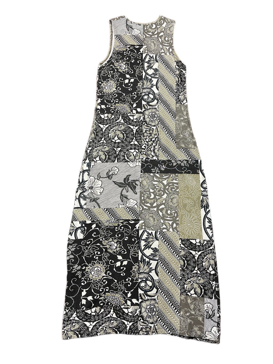 Vintage Olsen Sleeveless Dress Gray Black - S