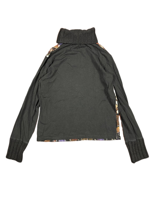 Y2k GFS Sport Long Sleeve Top Black Multicolor - XL