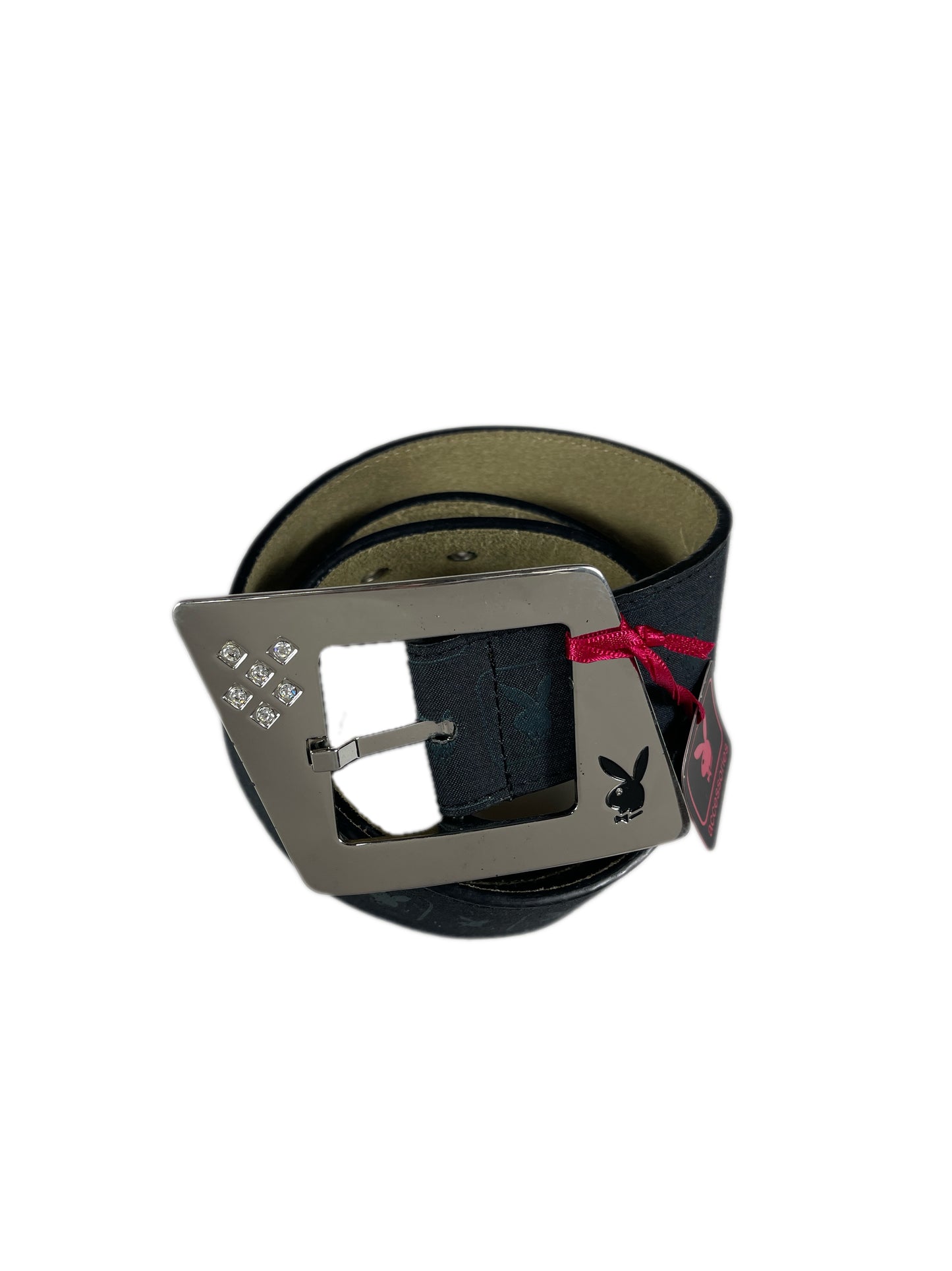 Y2k Playboy Belt Black 2004