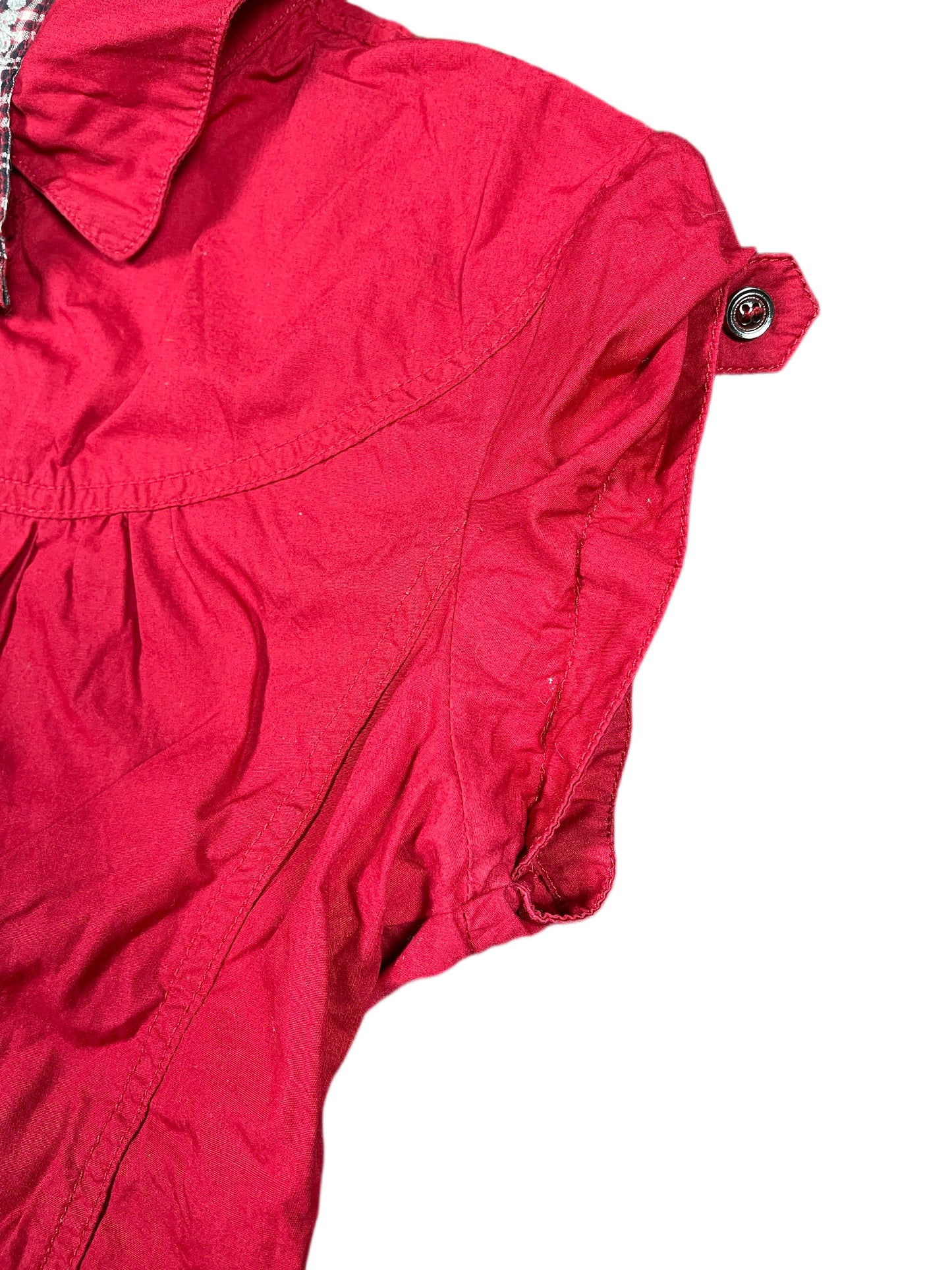Y2k Bershka Sleeveless Top Red - S