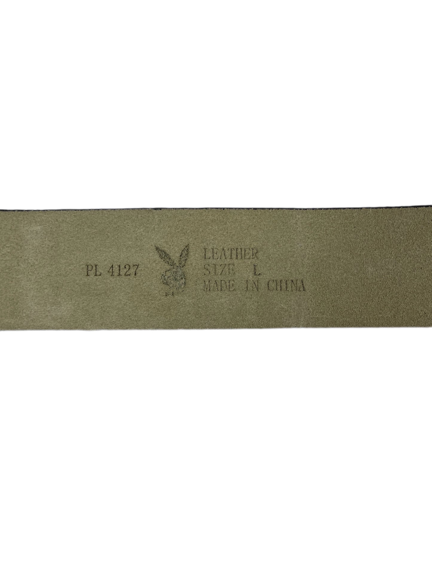 Y2k Playboy Leather Plug In Belt Black 2004