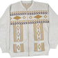 Vintage Knitted Sweatshirt Cream Acrylic L/XL