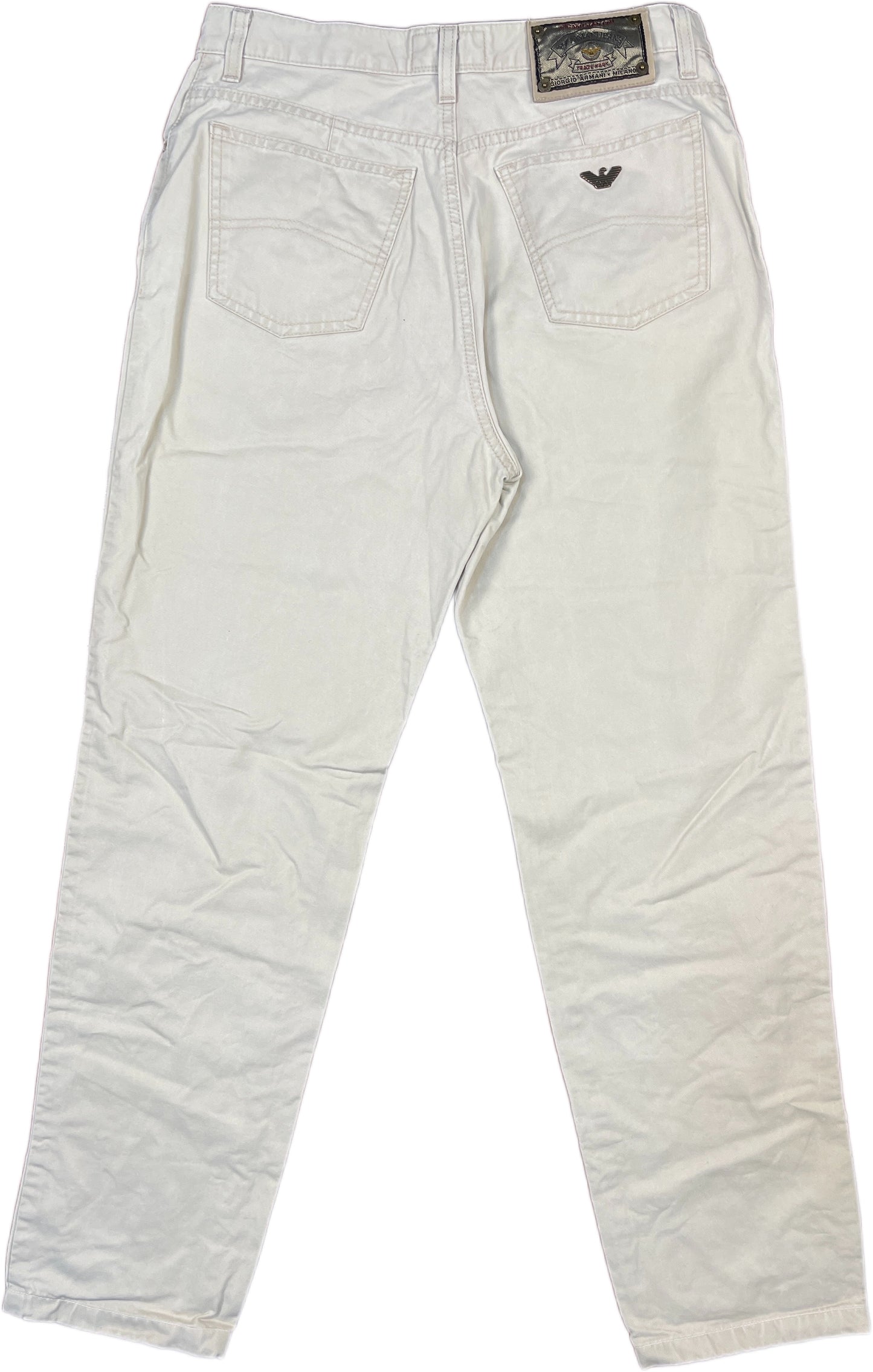 Vintage Armani Jeans Chino Pants Creme M