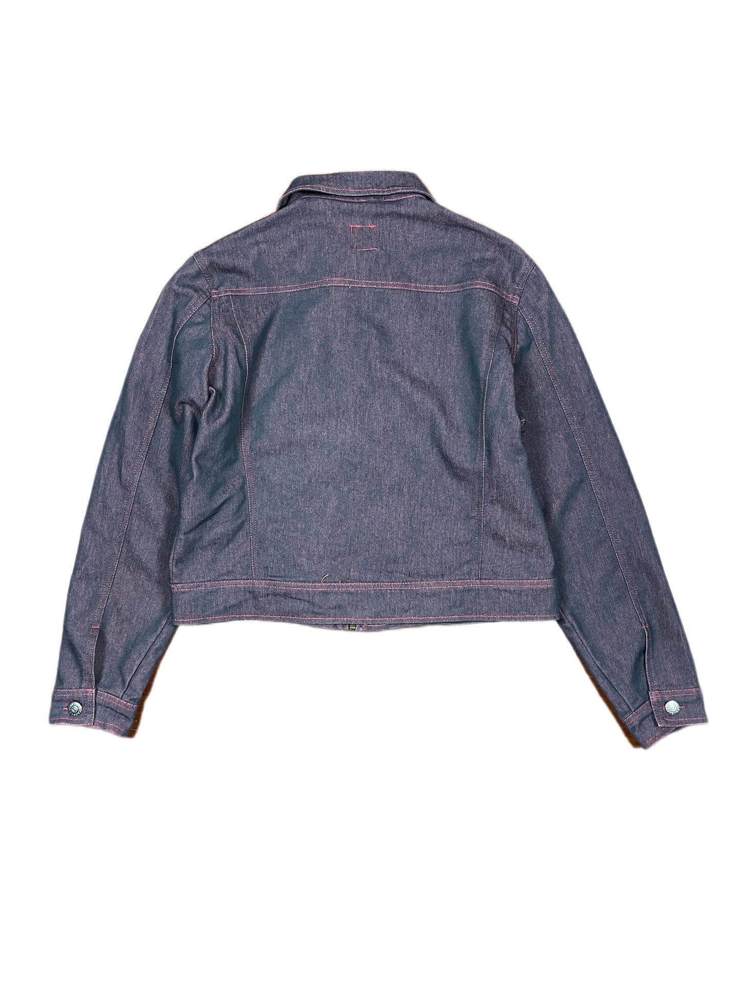 Y2k Donna 10 Denim Jacket Black Red - XXL