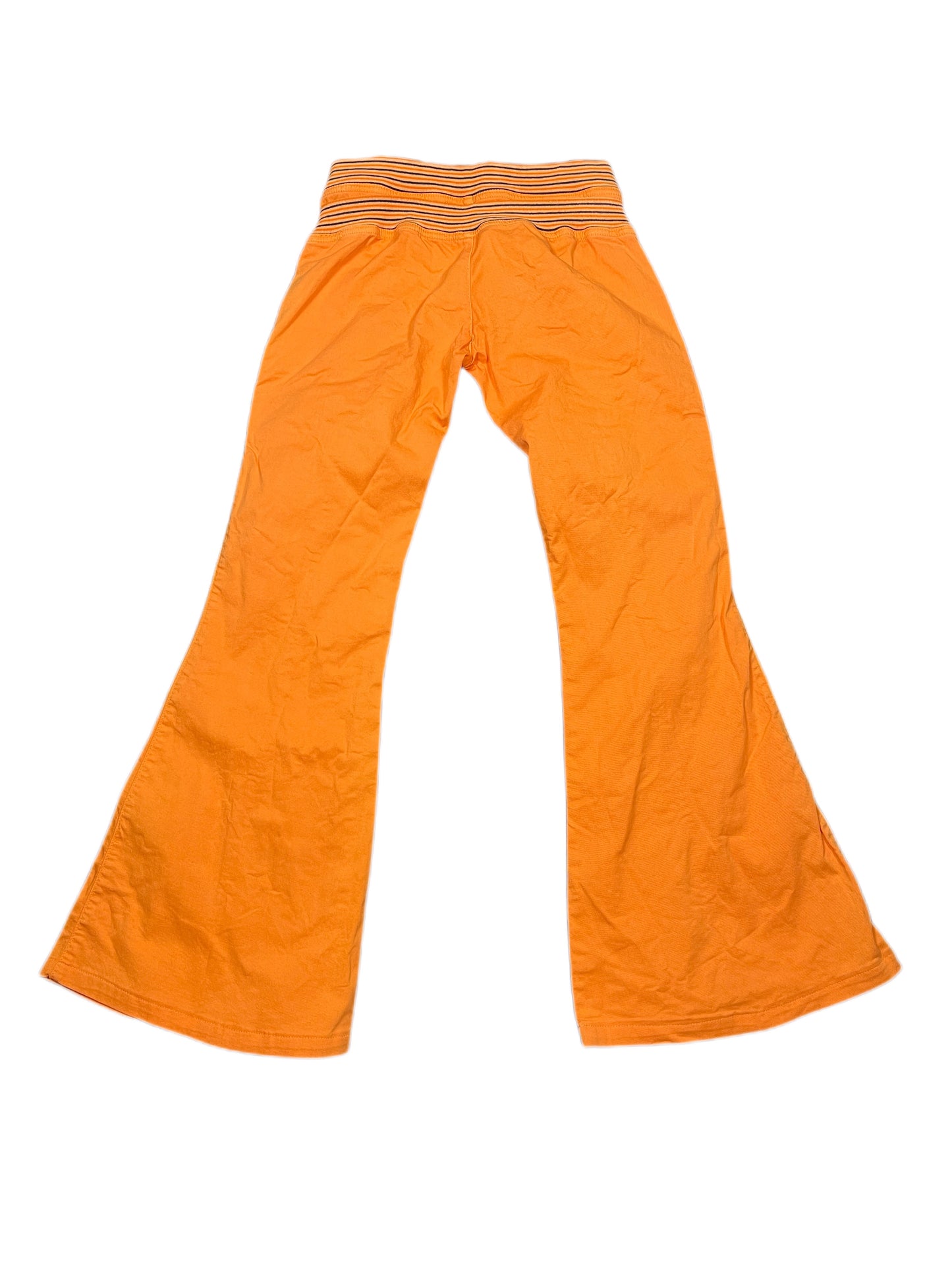 Y2k RDL Low Waist Flared Pants Orange - M