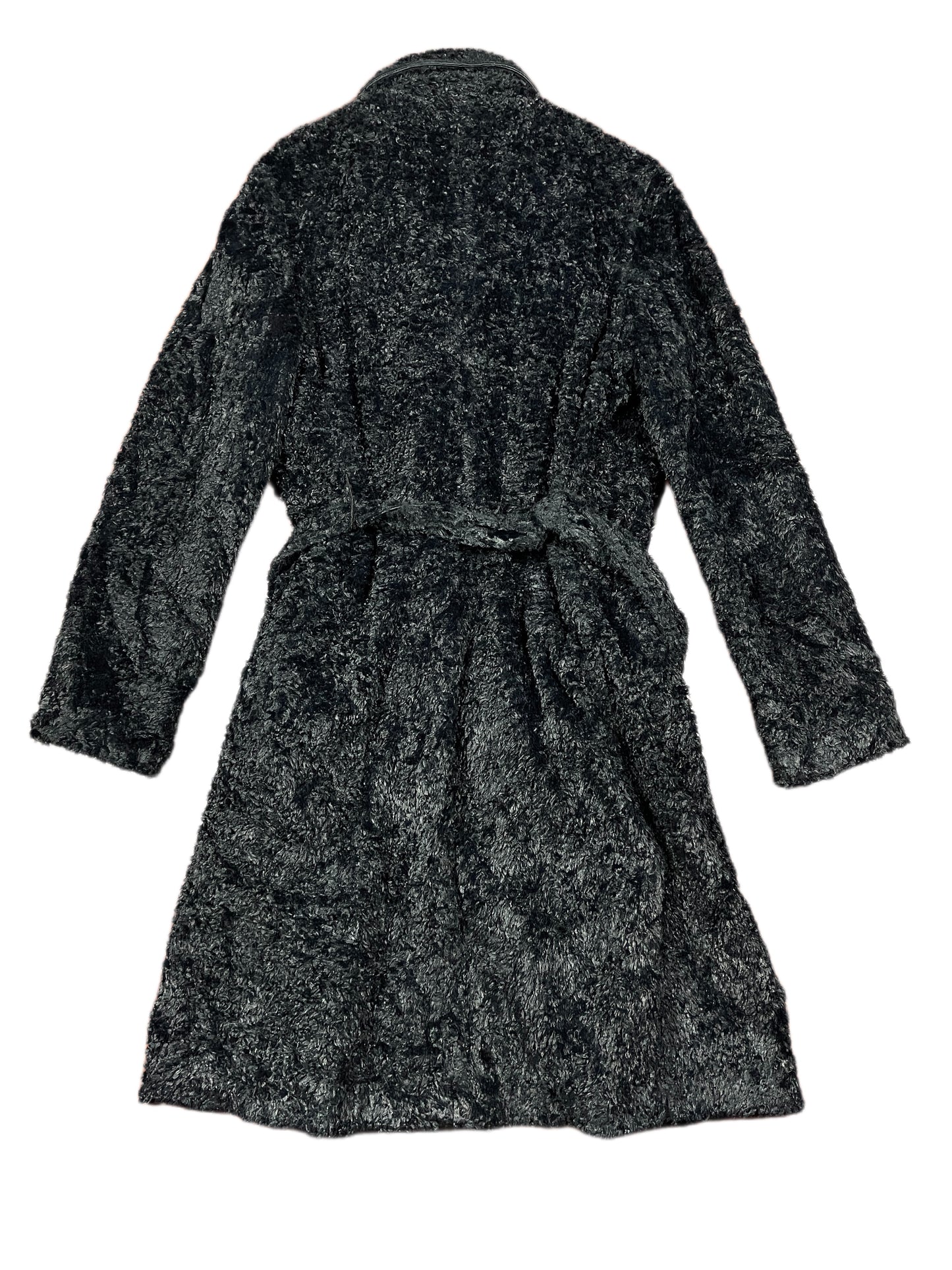 Vintage Anna Mara Fake Fur Coat Black - M
