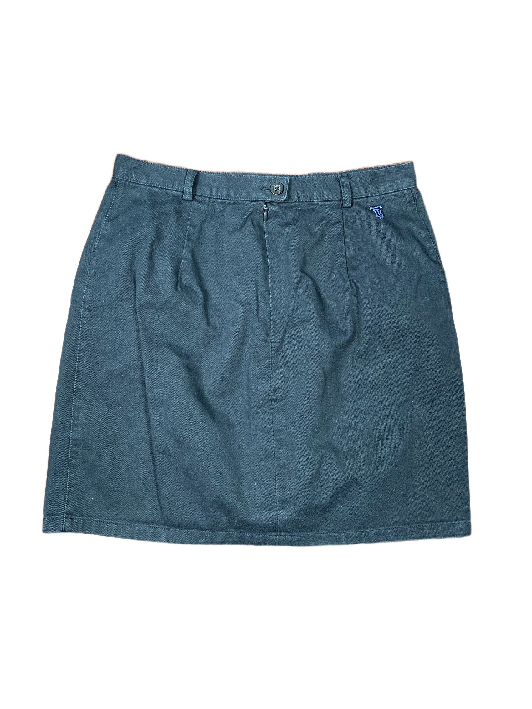 Vintage Thomas Burberry High Waist Skirt Navy - XL