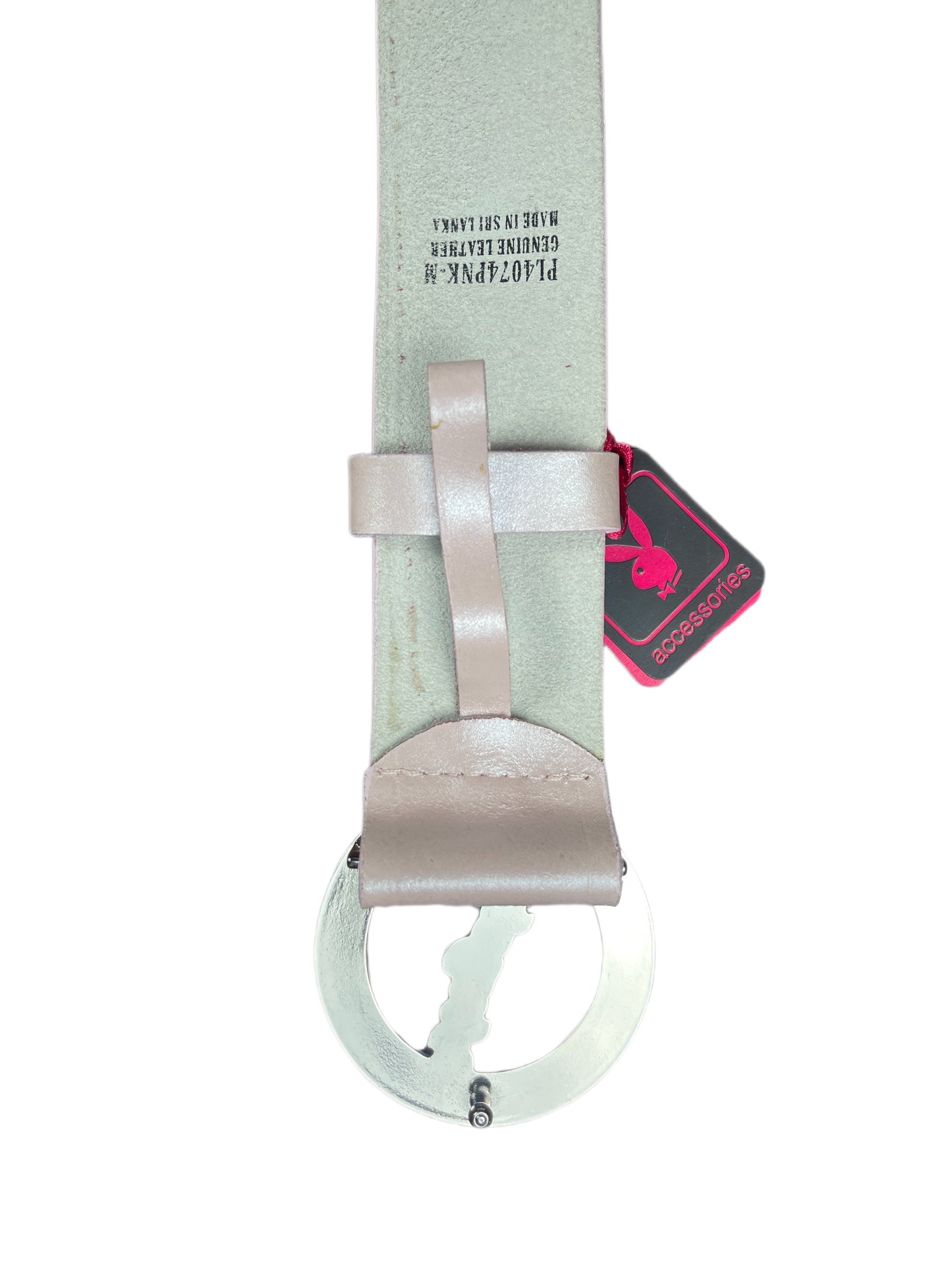 Y2k Playboy Leather Plug Belt Rose 2004