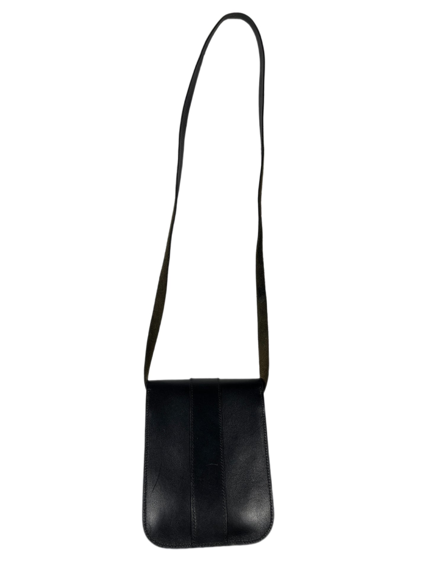 Vintage Talabar Leather Cross Body Bag Black