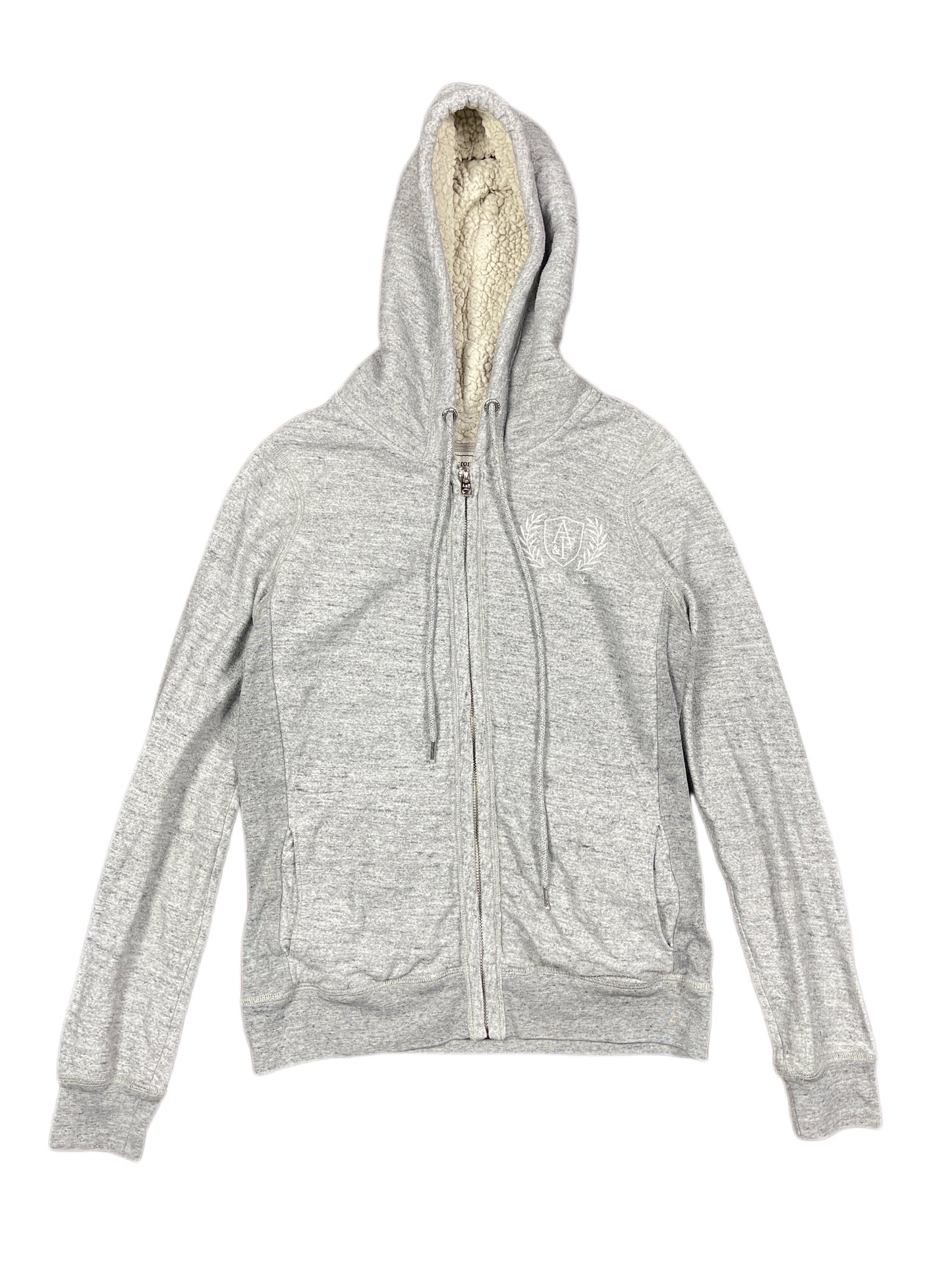 Y2k Abercrombie & Fitch Zip Sweatshirt Gray - S