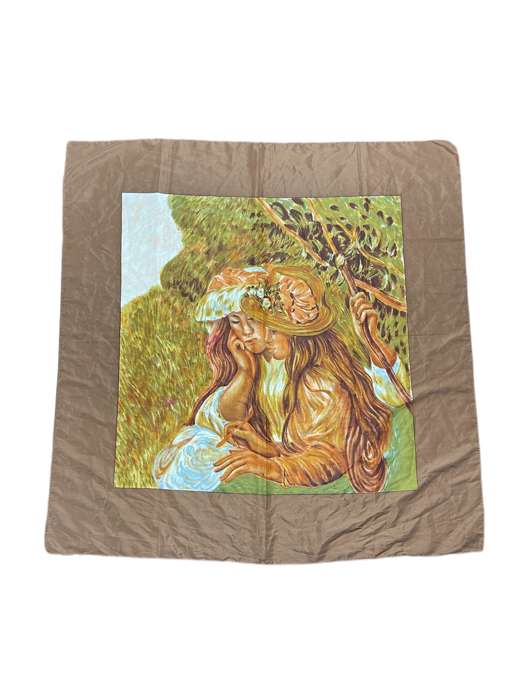 Vintage Handkerchief Brown