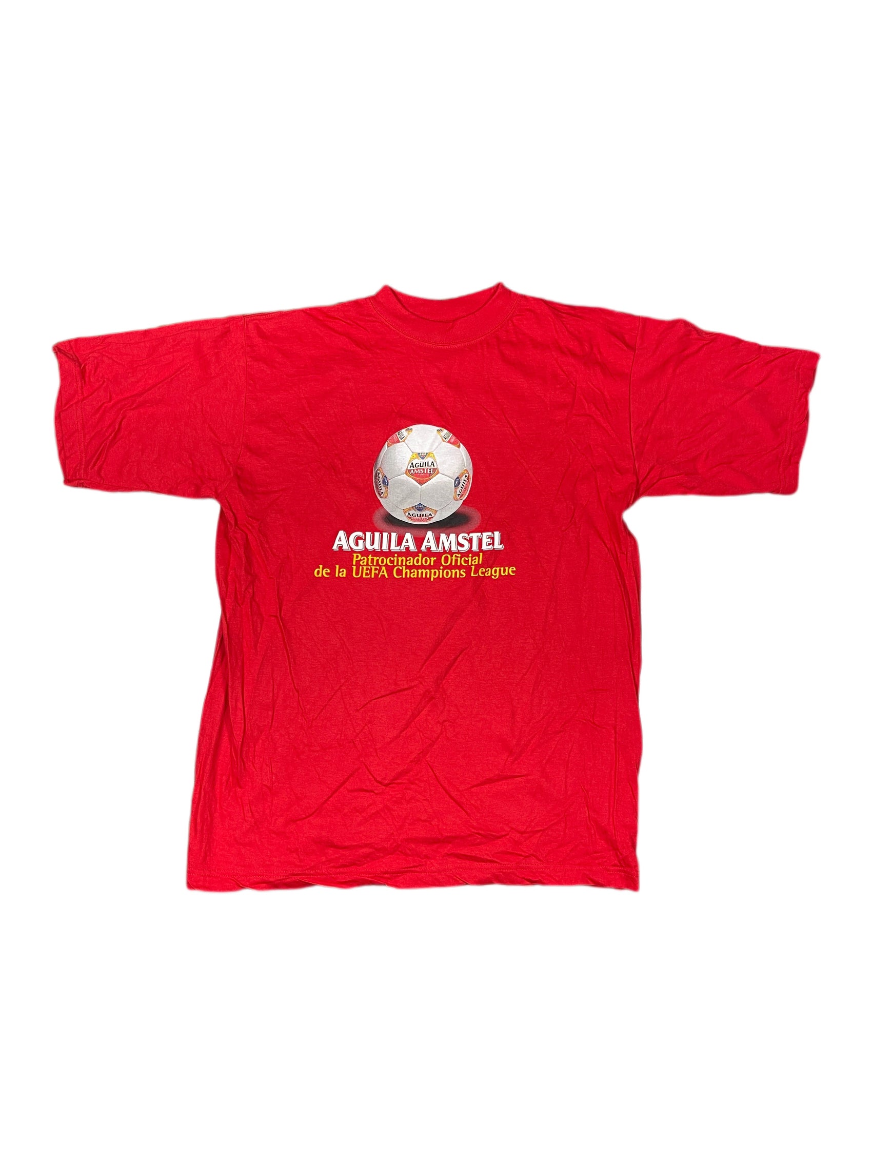 Vintage Amstel Beer Champions League T-Shirt Red - L