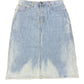 Y2k Precchio Denim Skirt Blue White - L