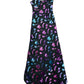 Y2k Eliza of California Sleeveless Dress Black Purple - M/L