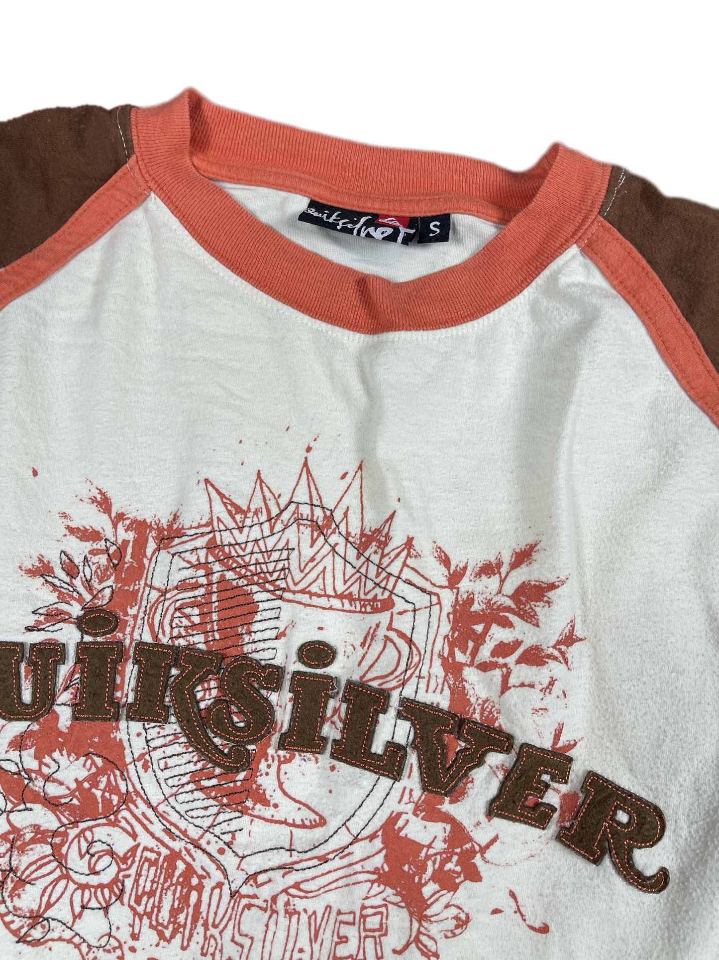 Y2k Quicksilver Longsleeve Cream Brown - S