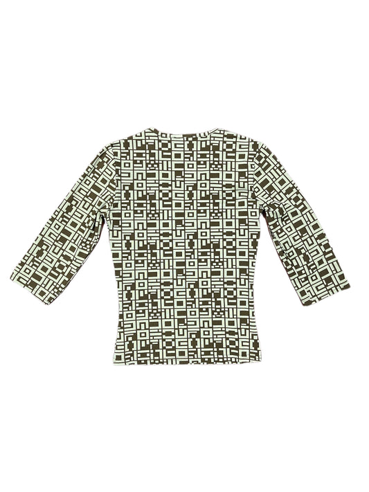 Y2k Pimkie Stretchy Short to Long Sleeve Top Green Khaki - S