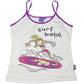 Y2k 2005 Bang on the Door Sleeveless Surf Top White Purple - L