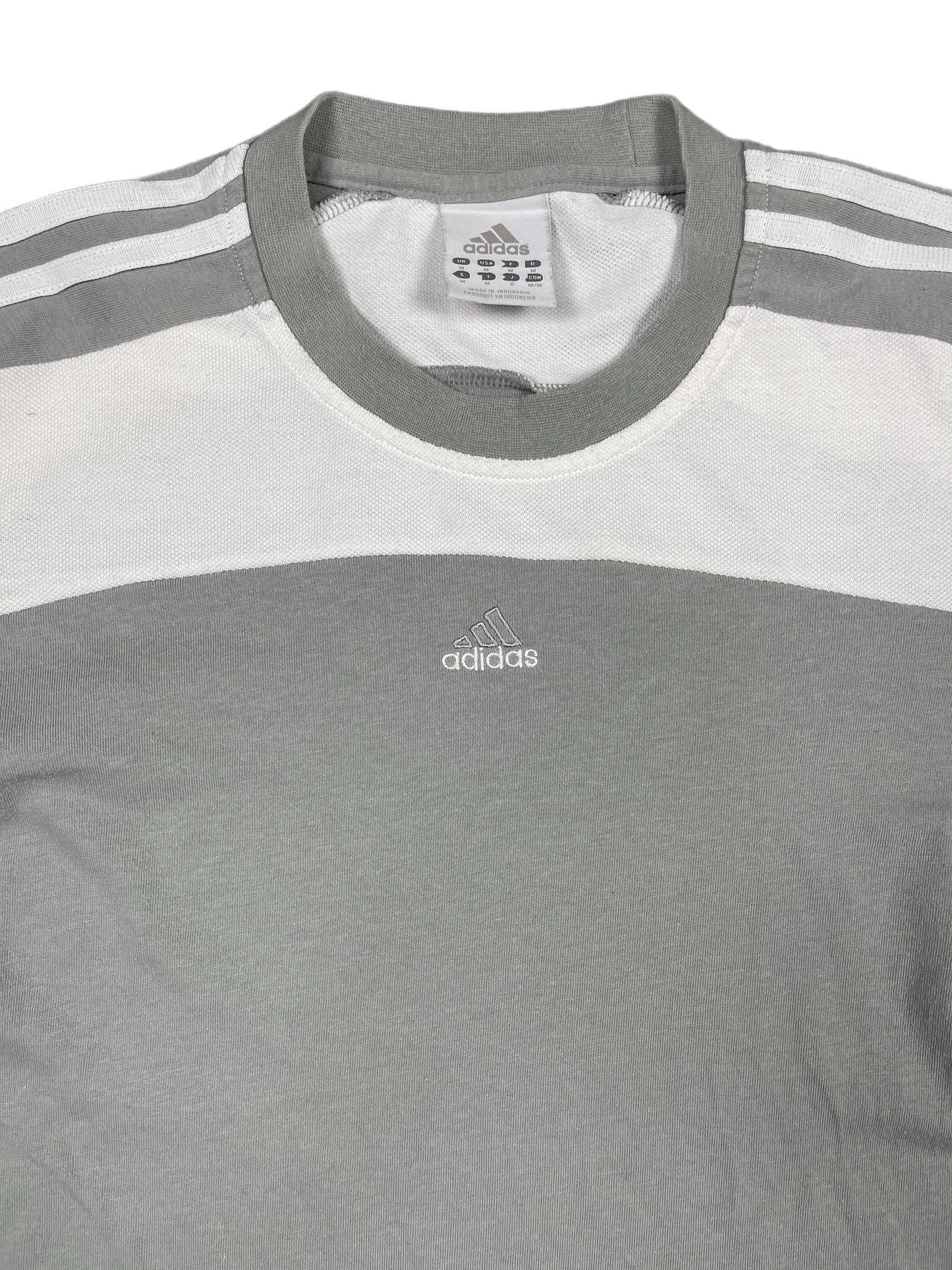 Vintage 2004 Adidas T-Shirt White Gray - M