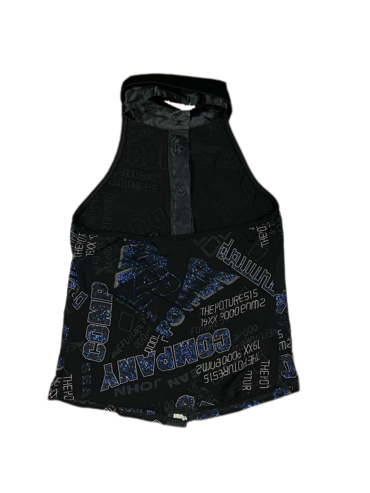 Y2k Sleeveless Top Black - XS