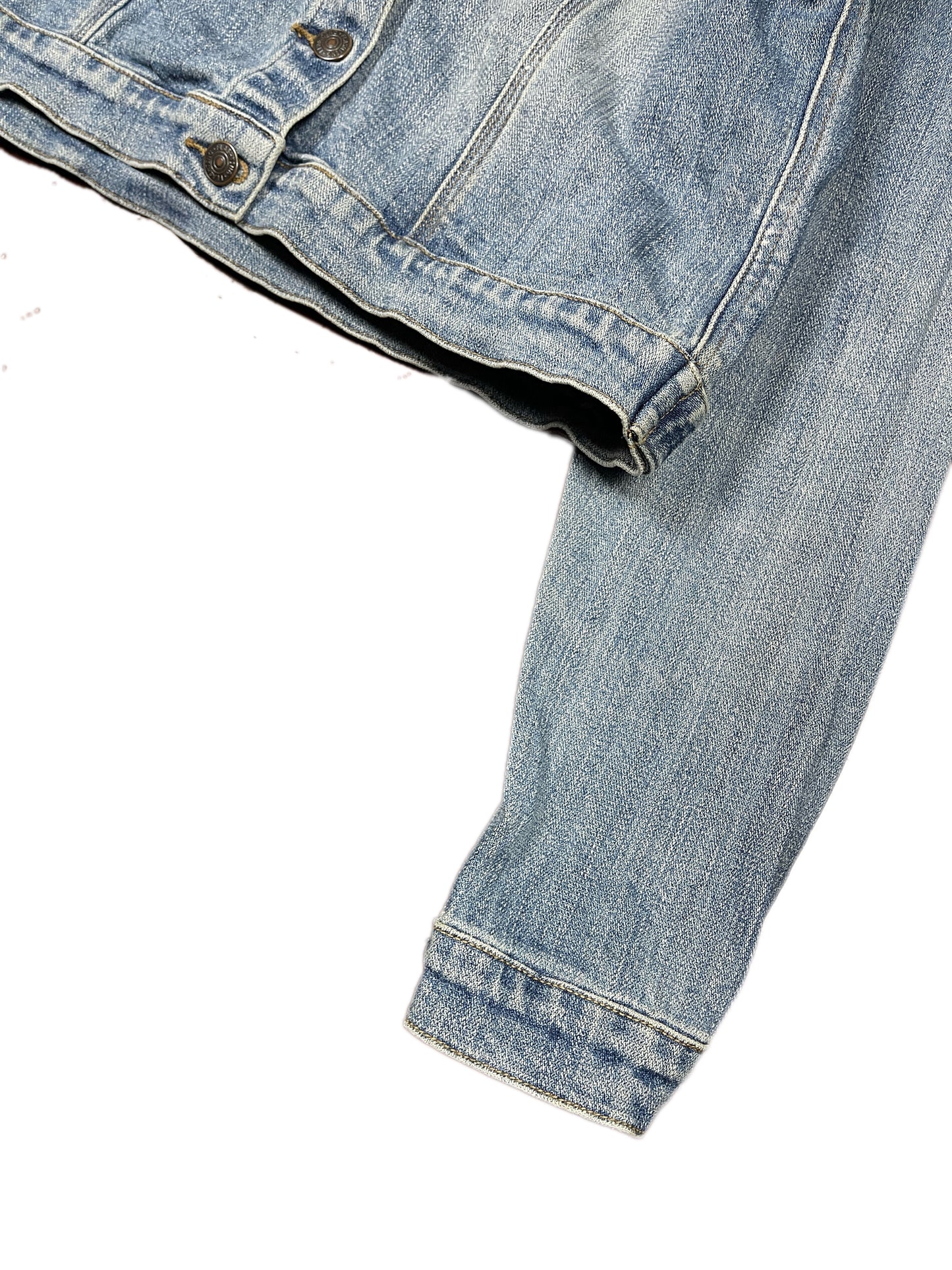 Y2k Flashetting Denim Jacket Blue - M