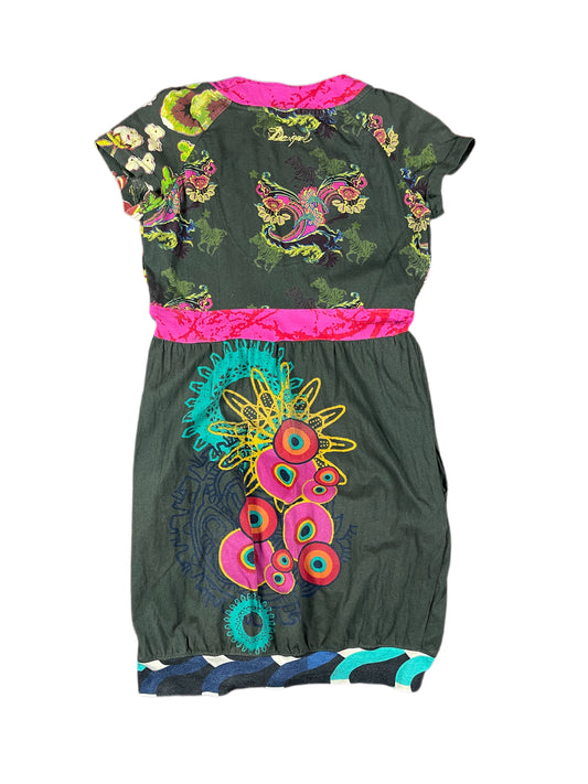 Y2k Desigual Short Sleeve Dress Multicolor - XL