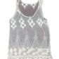 Y2k Guess See Through Sleeveless Top White - S