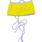 Knitted Sleeveless Top Yellow Purple S/M