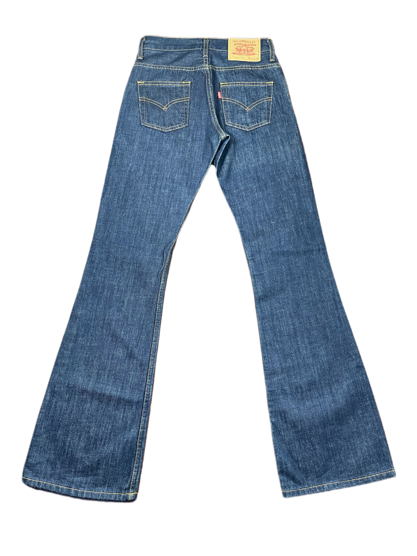 Vintage Levi's Low Waist Flared Denim Pants Blue - S/M