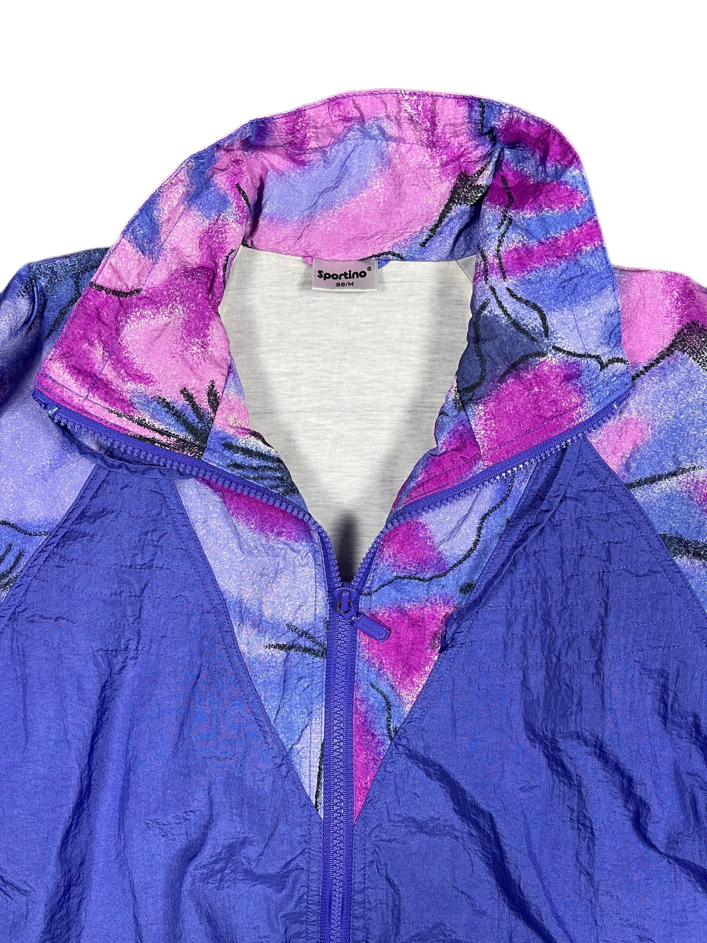 Vintage Sportino Sport Jacket Blue Purple - M