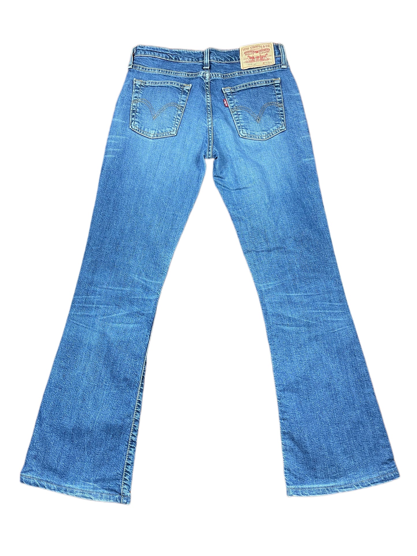 Vintage Levi's Low Waist Flared 529 Denim Pants Blue - L