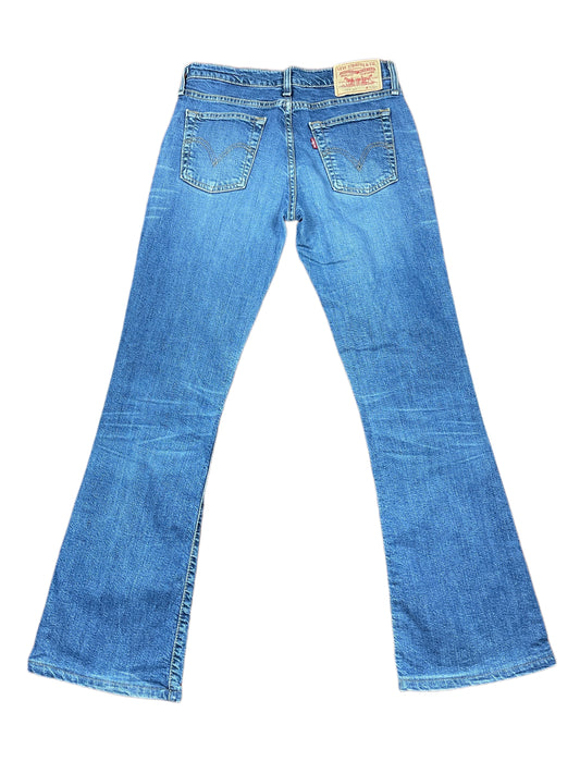Vintage Levi's Low Waist Flared 529 Denim Pants Blue - L
