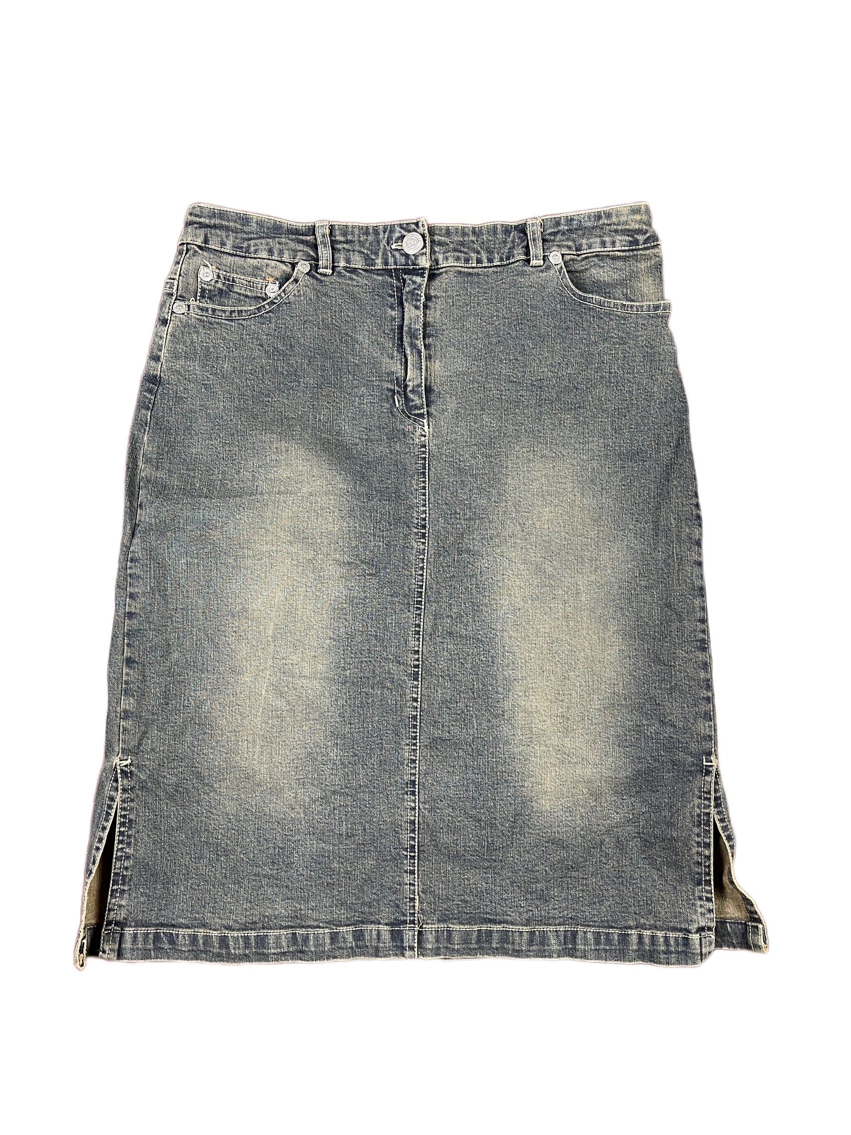 Bershka Denim Skirt Blue - S