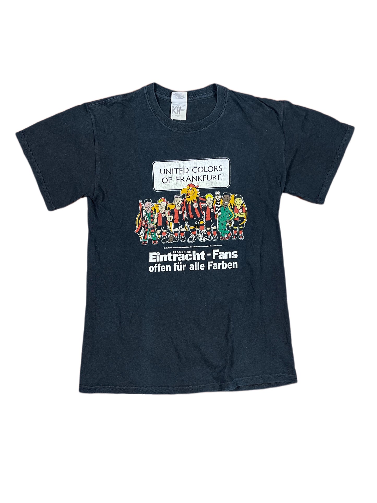 Y2k Eintracht Frankfurt T-Shirt Fan T-Shirt Black - S