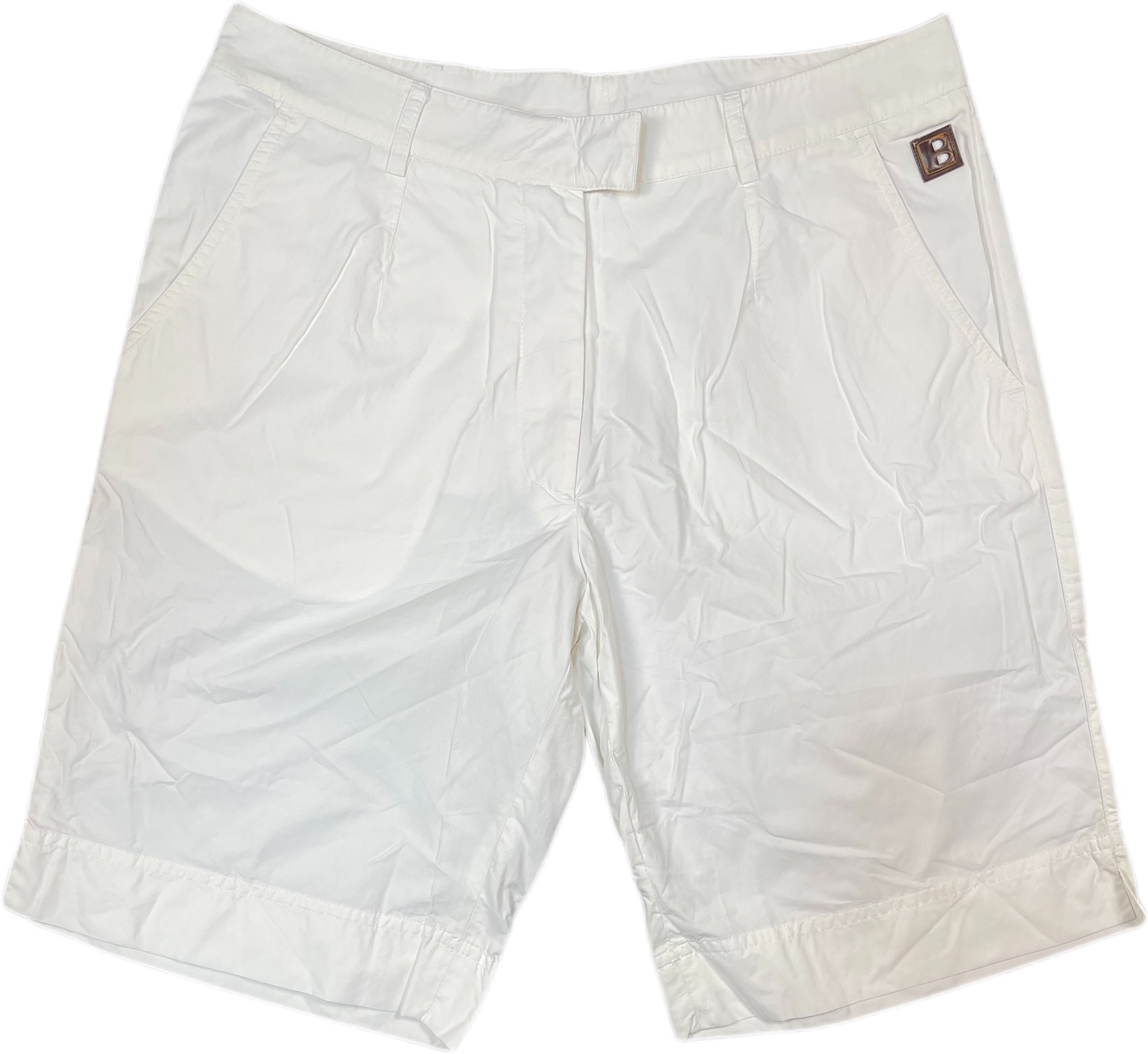 Bally Bermuda Shorts White Cotton Blend M